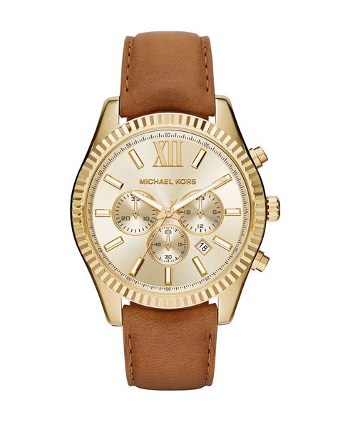 3234 michael kors watch|Michael Kors leather watch.